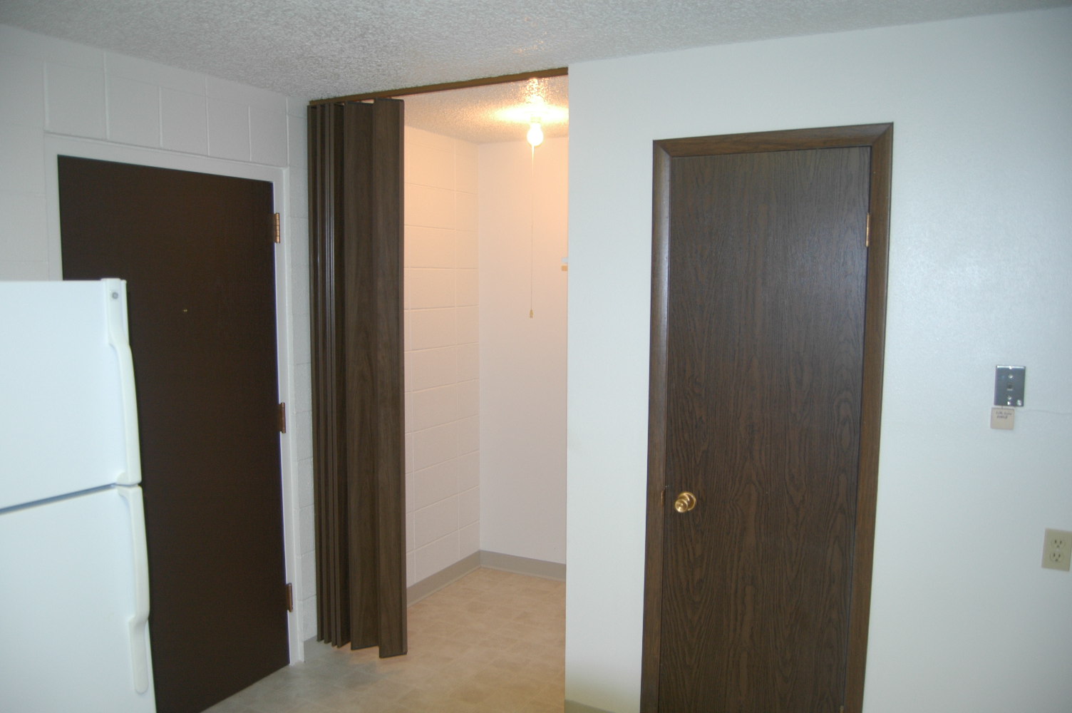 Storage area and coat closet